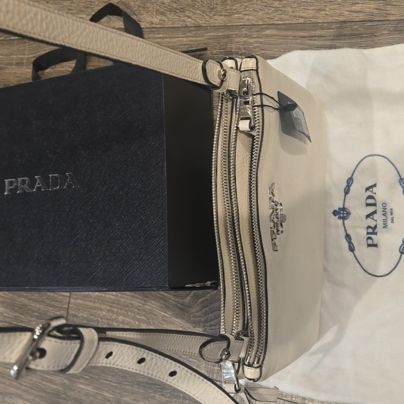 White Prada Shoulder Bag Authentic - Picture 8 of 12